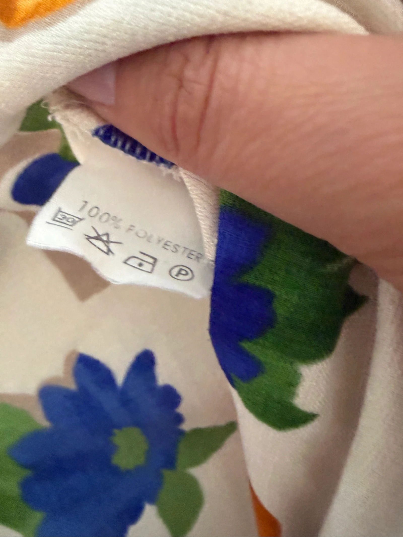 Vestido camisero vintage Jean Biolay com estampa de frutas e flores - T50 (Ótimo estado) – photo 4